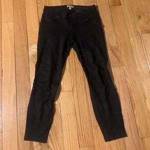 Black stretch pants